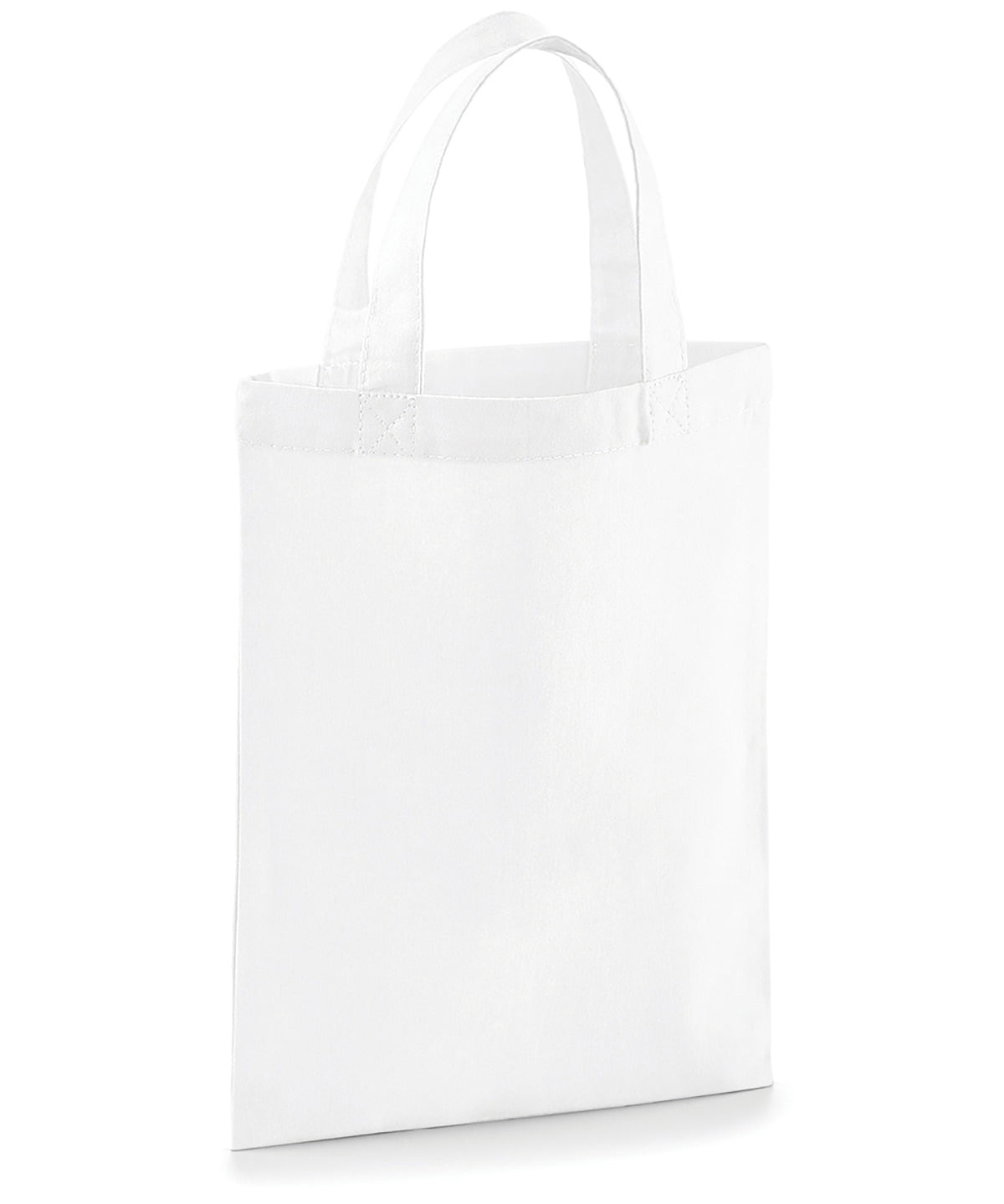 Tryck din logga på Väskor från Westford Mill - Anpassa Party Bag for Life i färgen Vit One Size för företag, föreningar och privatpersoner