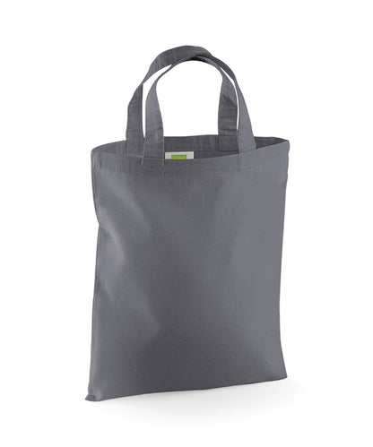 Tryck din logga på Väskor från Westford Mill - Anpassa Mini Bag for Life i färgen Mörkgrå One Size för företag, föreningar och privatpersoner