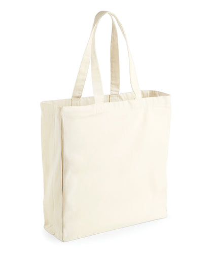 Tryck din logga på Väskor från Westford Mill - Anpassa Classic Canvas Shopper i färgen Naturligt One Size för företag, föreningar och privatpersoner