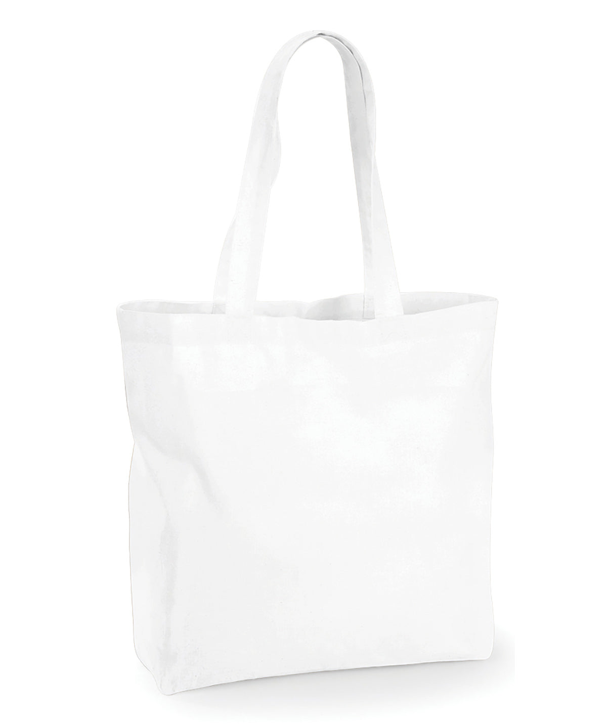 Tryck din logga på Väskor från Westford Mill - Anpassa Maxi Bag for Life i färgen Vit One Size för företag, föreningar och privatpersoner