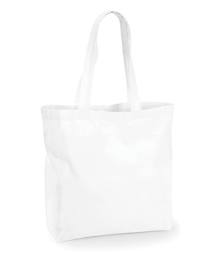 Tryck din logga på Väskor från Westford Mill - Anpassa Maxi Bag for Life i färgen Vit One Size för företag, föreningar och privatpersoner