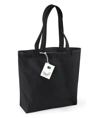 Tryck din logga på Väskor från Westford Mill - Anpassa EarthAware Organic Classic Shopper i färgen Svart One Size för företag, föreningar och privatpersoner
