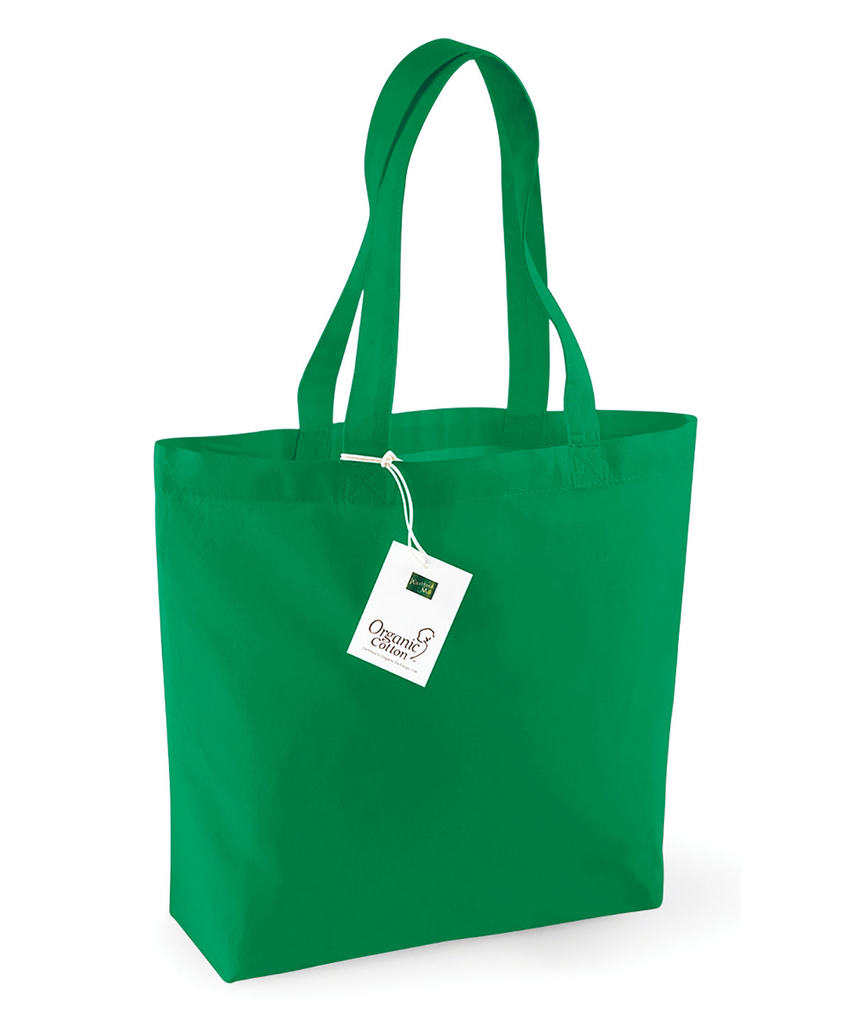 Tryck din logga på Väskor från Westford Mill - Anpassa EarthAware Organic Classic Shopper i färgen Mellan grön One Size för företag, föreningar och privatpersoner