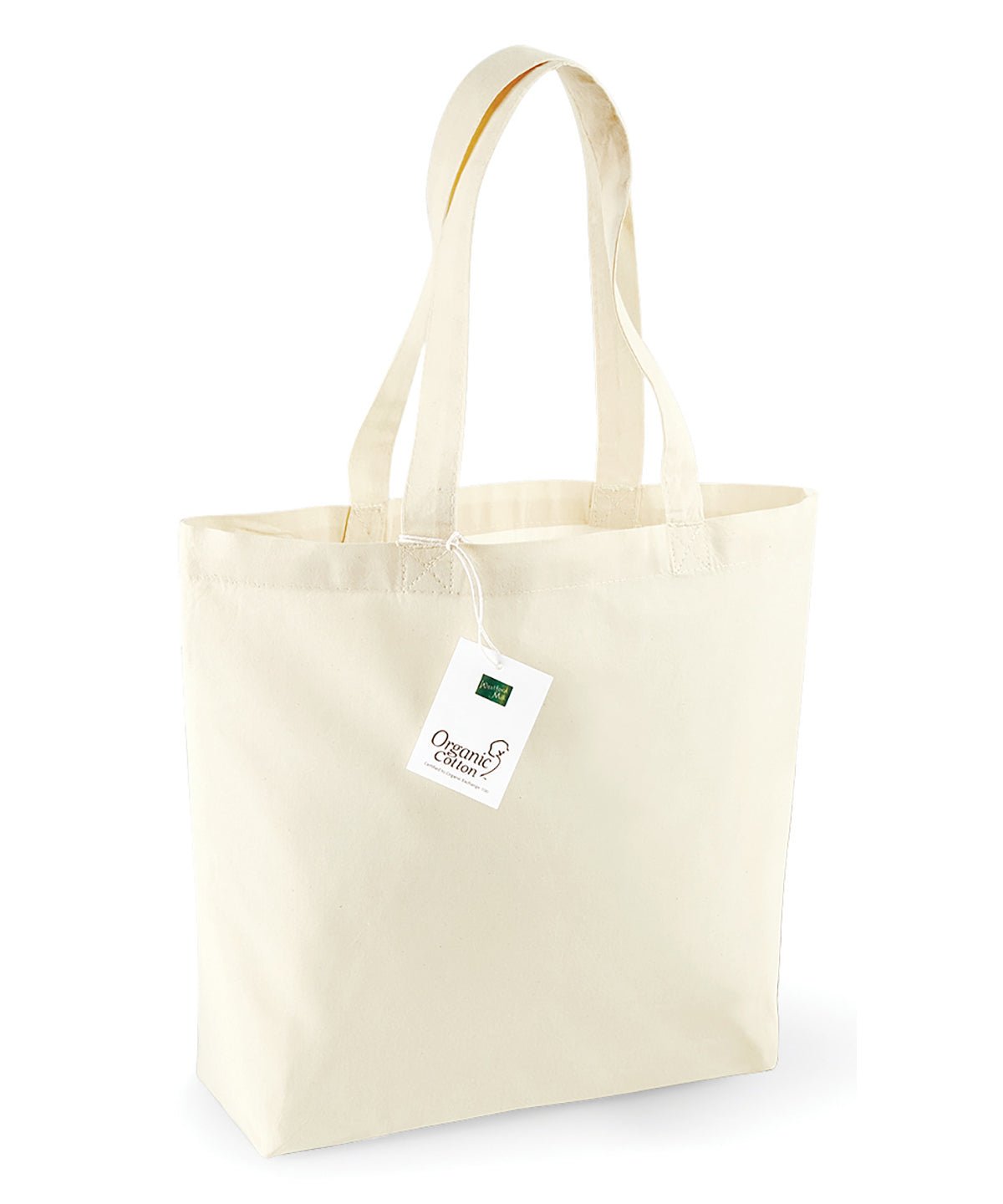 Tryck din logga på Väskor från Westford Mill - Anpassa EarthAware Organic Classic Shopper i färgen Naturligt One Size för företag, föreningar och privatpersoner