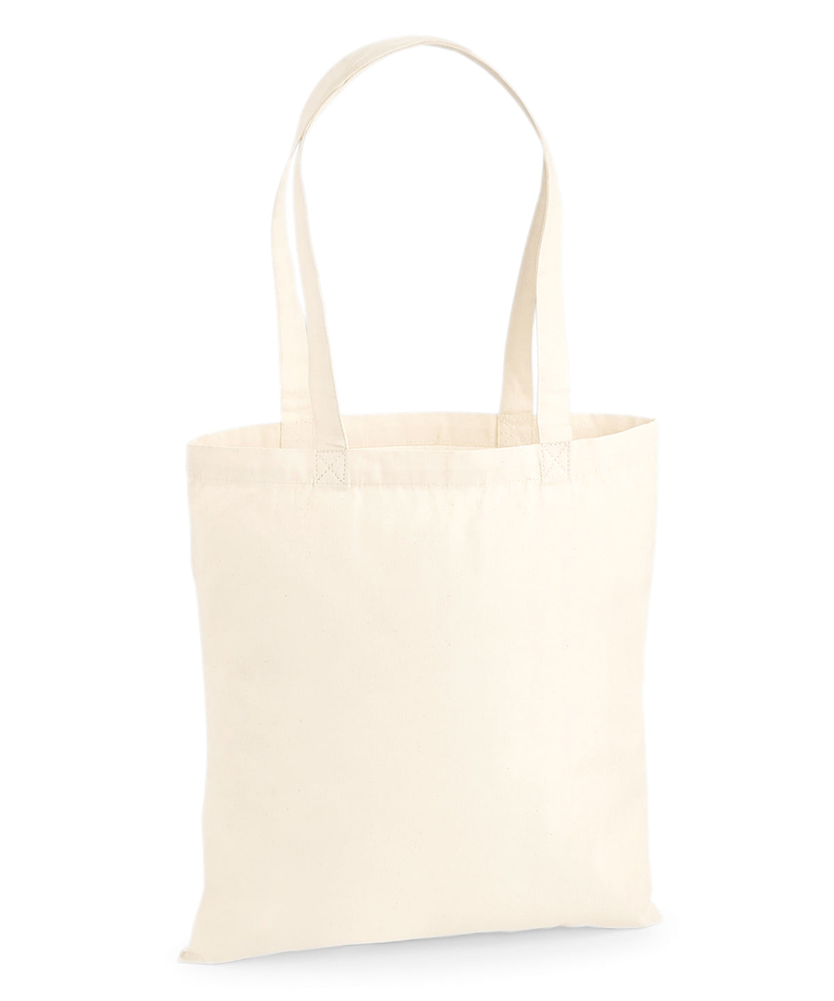 Tryck din logga på Väskor från Westford Mill - Anpassa Premium Cotton Tote i färgen Naturligt One Size för företag, föreningar och privatpersoner