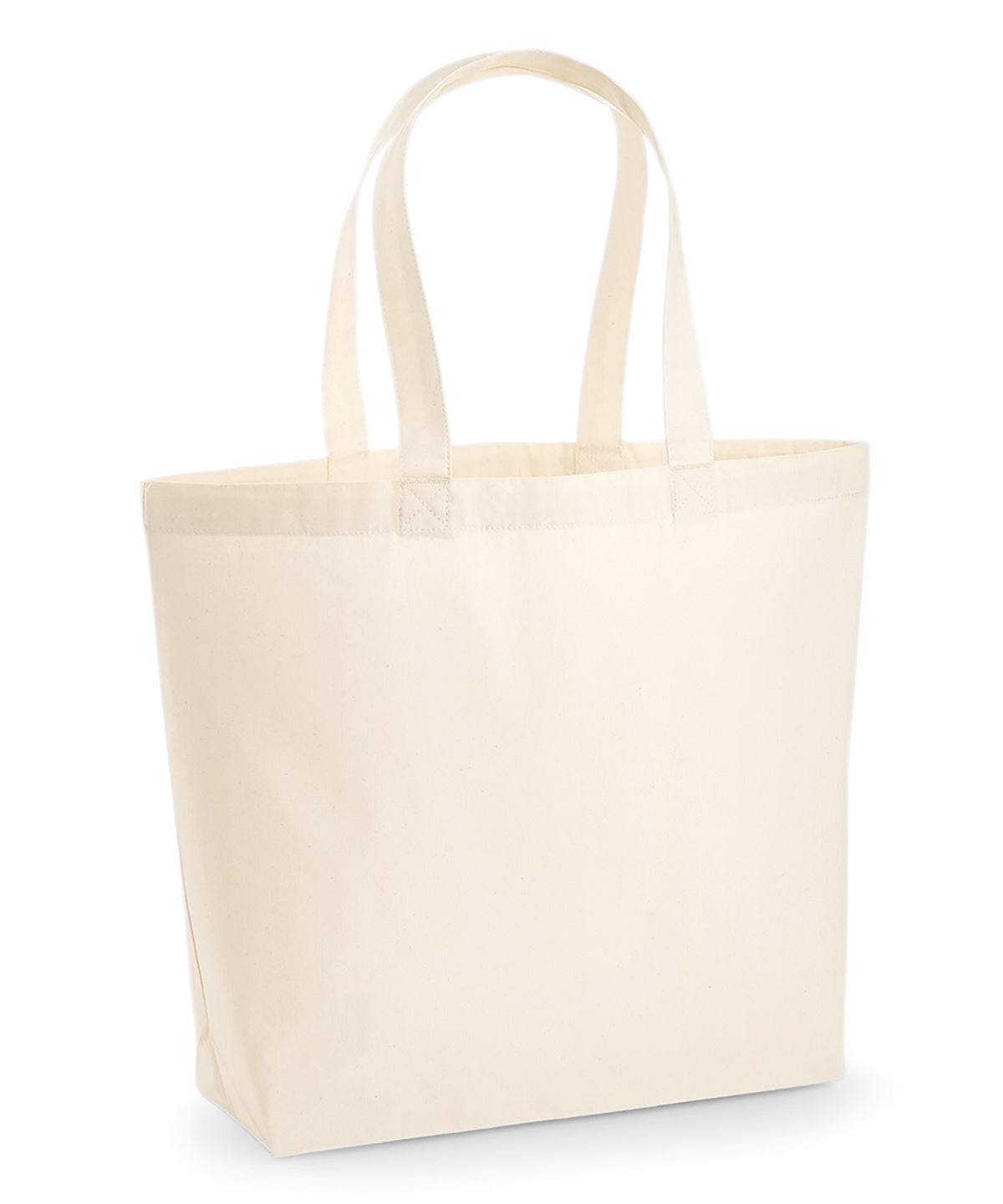 Tryck din logga på Väskor från Westford Mill - Anpassa Premium Cotton Maxi Tote i färgen Naturligt One Size för företag, föreningar och privatpersoner