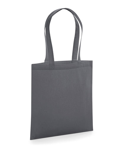 Tryck din logga på Väskor från Westford Mill - Anpassa EarthAware Organic Marina Tote i färgen Mörkgrå One Size för företag, föreningar och privatpersoner