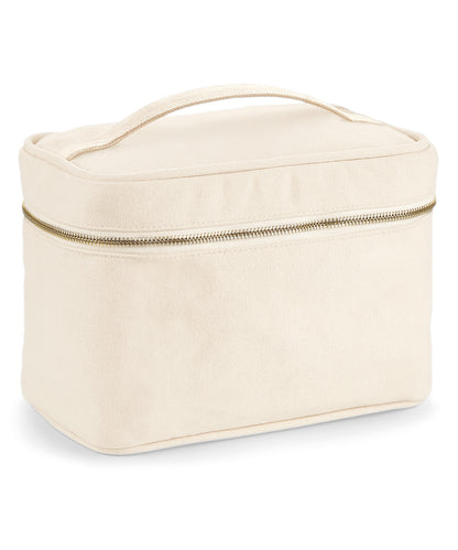 Tryck din logga på Väskor från Westford Mill - Anpassa Vanitycase i canvas i färgen Naturligt One Size för företag, föreningar och privatpersoner