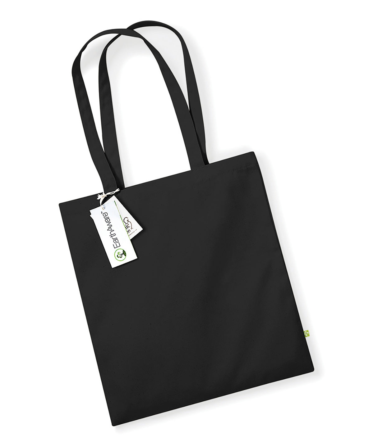 Tryck din logga på Väskor från Westford Mill - Anpassa EarthAware Organic Bag for Life i färgen Svart One Size för företag, föreningar och privatpersoner
