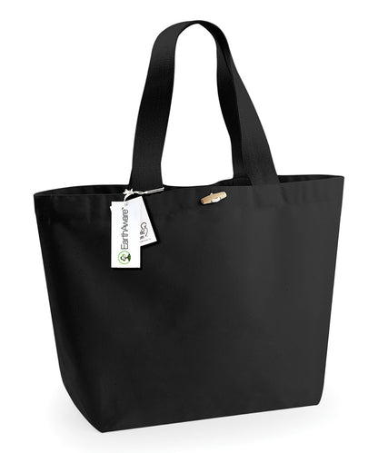 Tryck din logga på Väskor från Westford Mill - Anpassa EarthAware Organic Marine Tote XL i färgen Svart One Size för företag, föreningar och privatpersoner