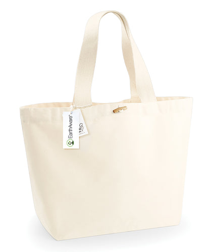 Tryck din logga på Väskor från Westford Mill - Anpassa EarthAware Organic Marine Tote XL i färgen Naturligt One Size för företag, föreningar och privatpersoner
