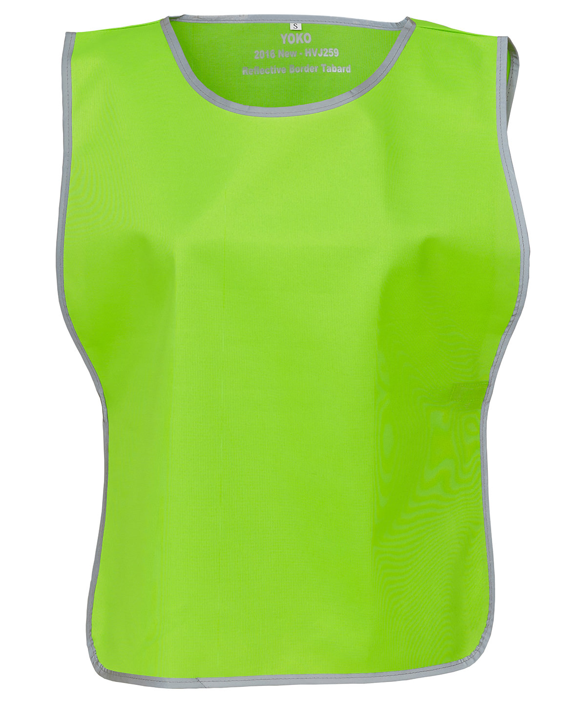 Tryck din logga på Tabarder från Yoko - Anpassa Hi-vis reflekterande border tabard i färgen Lime för företag, föreningar och privatpersoner
