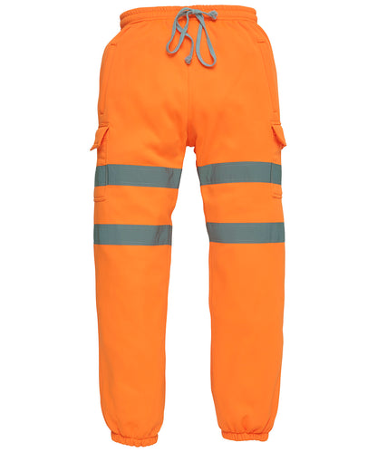 Tryck din logga på Mjukisbyxor från Yoko - Anpassa Hi-vis joggingbyxor i färgen Mellan Orange för företag, föreningar och privatpersoner