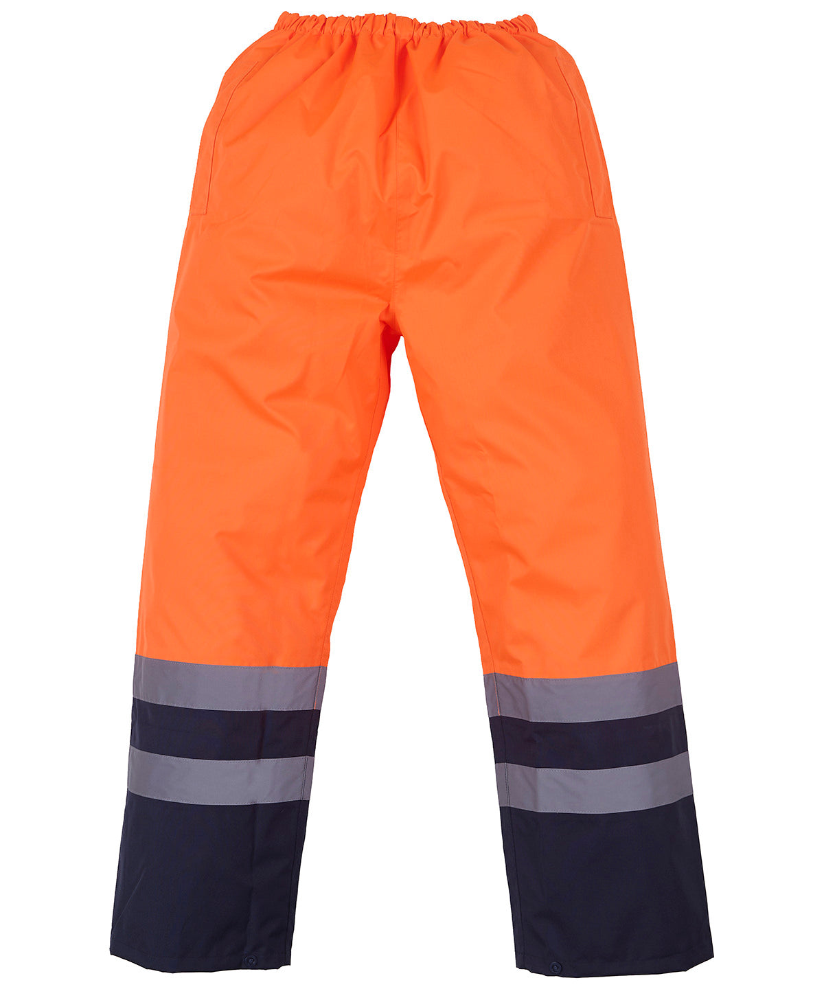 Tryck din logga på Byxor från Yoko - Anpassa Hi-vis vattentäta överdragsbyxor i färgen Mellan Orange för företag, föreningar och privatpersoner