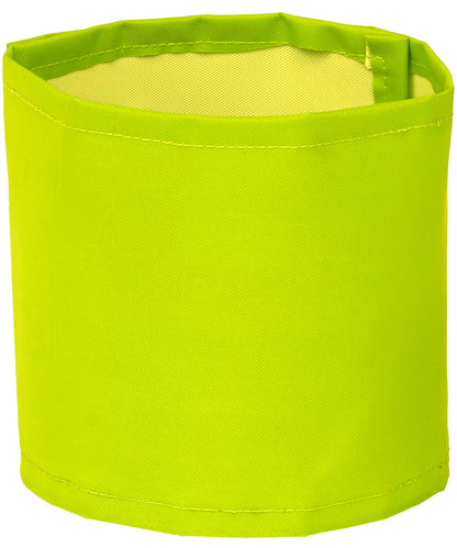 Tryck din logga på Armband från Yoko - Anpassa Print-me armbands i färgen Neon gul för företag, föreningar och privatpersoner