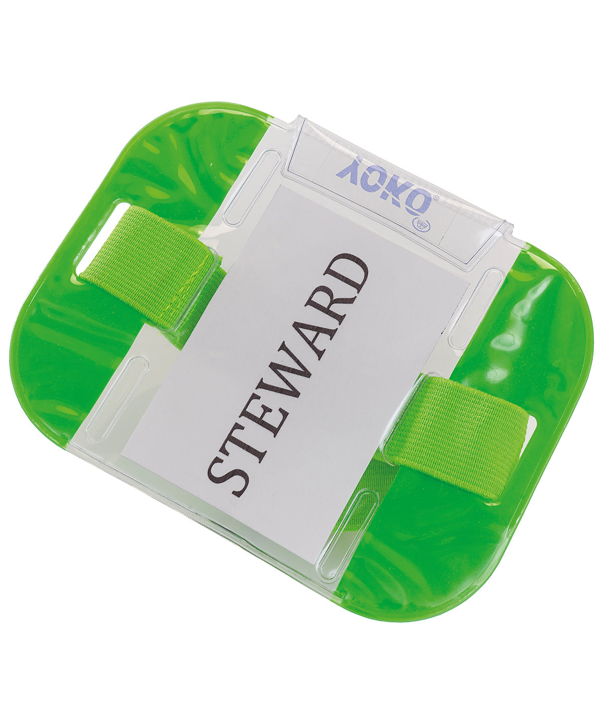Tryck din logga på Armband från Yoko - Anpassa ID-armband i färgen Neon grön One Size för företag, föreningar och privatpersoner