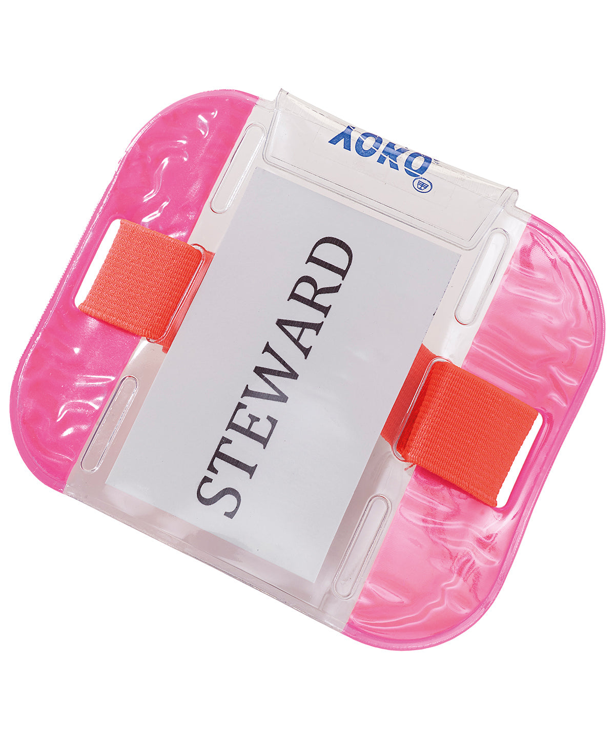 Tryck din logga på Armband från Yoko - Anpassa ID-armband i färgen Neonrosa One Size för företag, föreningar och privatpersoner