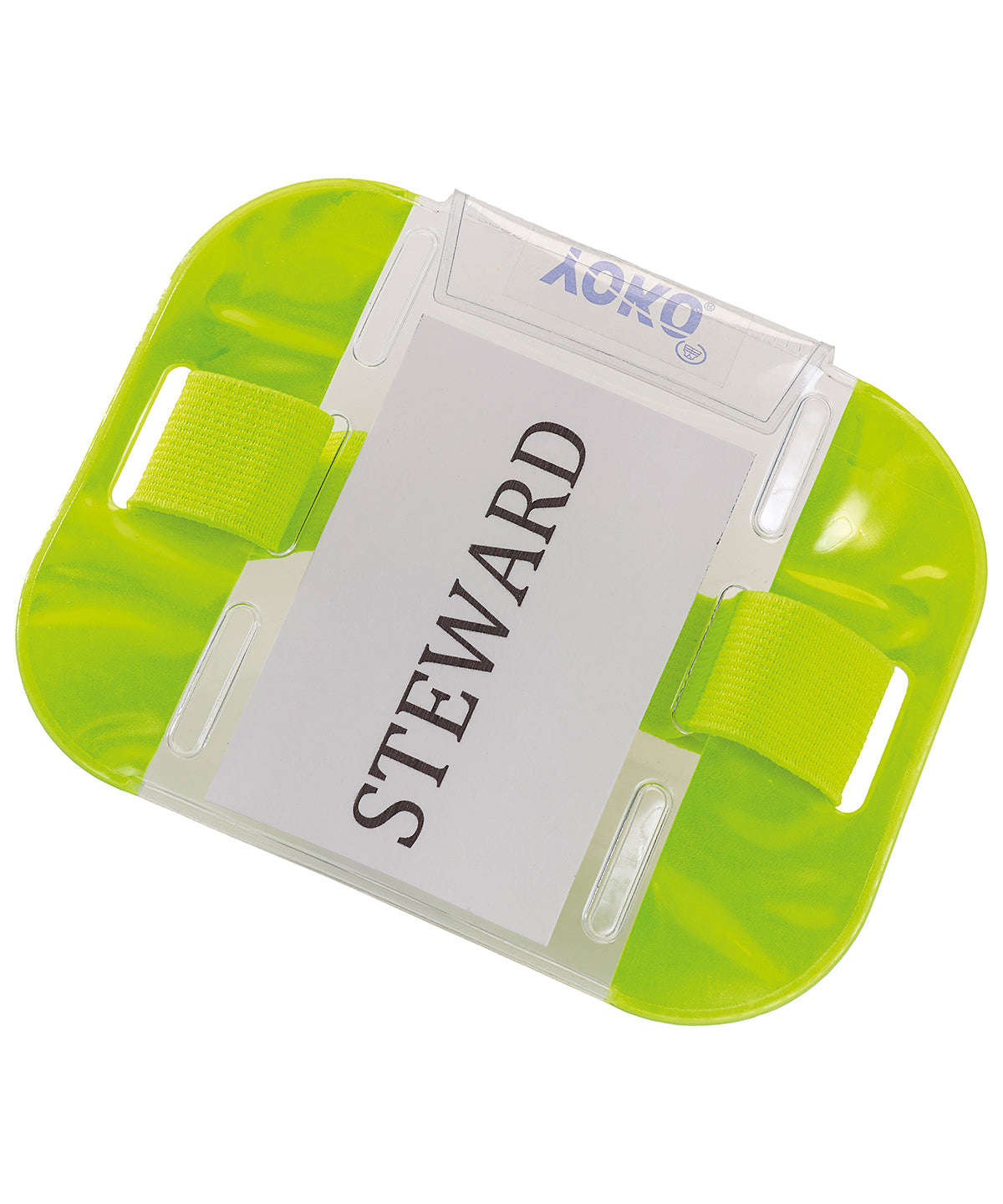 Tryck din logga på Armband från Yoko - Anpassa ID-armband i färgen Neon gul One Size för företag, föreningar och privatpersoner