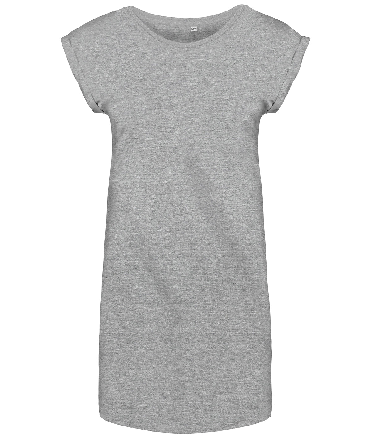 Tryck din logga på T-shirts från Kariban - Anpassa Long T-shirt for Women i färgen Ljusgrå för företag, föreningar och privatpersoner