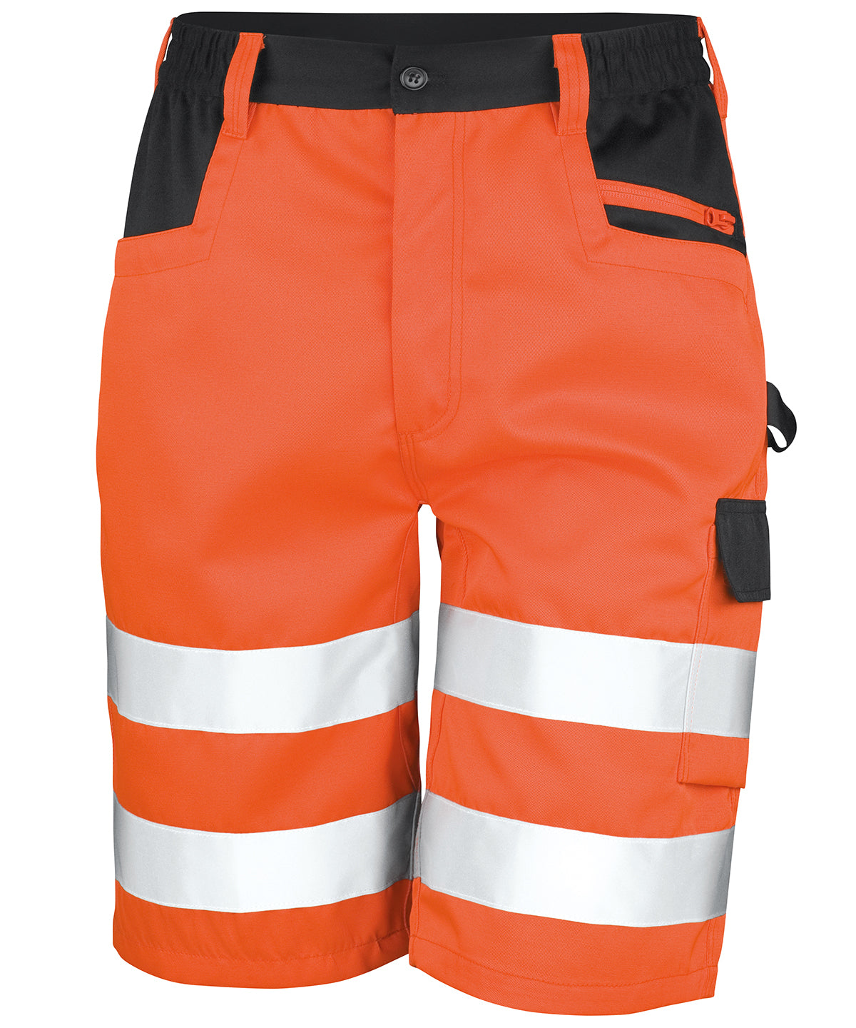 Tryck din logga på Shorts från Result Safeguard - Anpassa Cargo shorts för säkerhet i färgen Mellan Orange för företag, föreningar och privatpersoner
