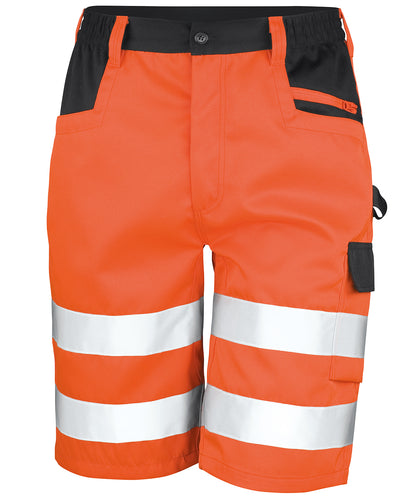 Tryck din logga på Shorts från Result Safeguard - Anpassa Cargo shorts för säkerhet i färgen Mellan Orange för företag, föreningar och privatpersoner