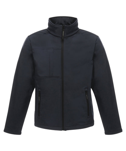 Tryck din logga på Softshelljackor från Regatta Professional - Anpassa Octagon II tryckbar softshell med 3-lagers membran i färgen Marinblå för företag, föreningar och privatpersoner