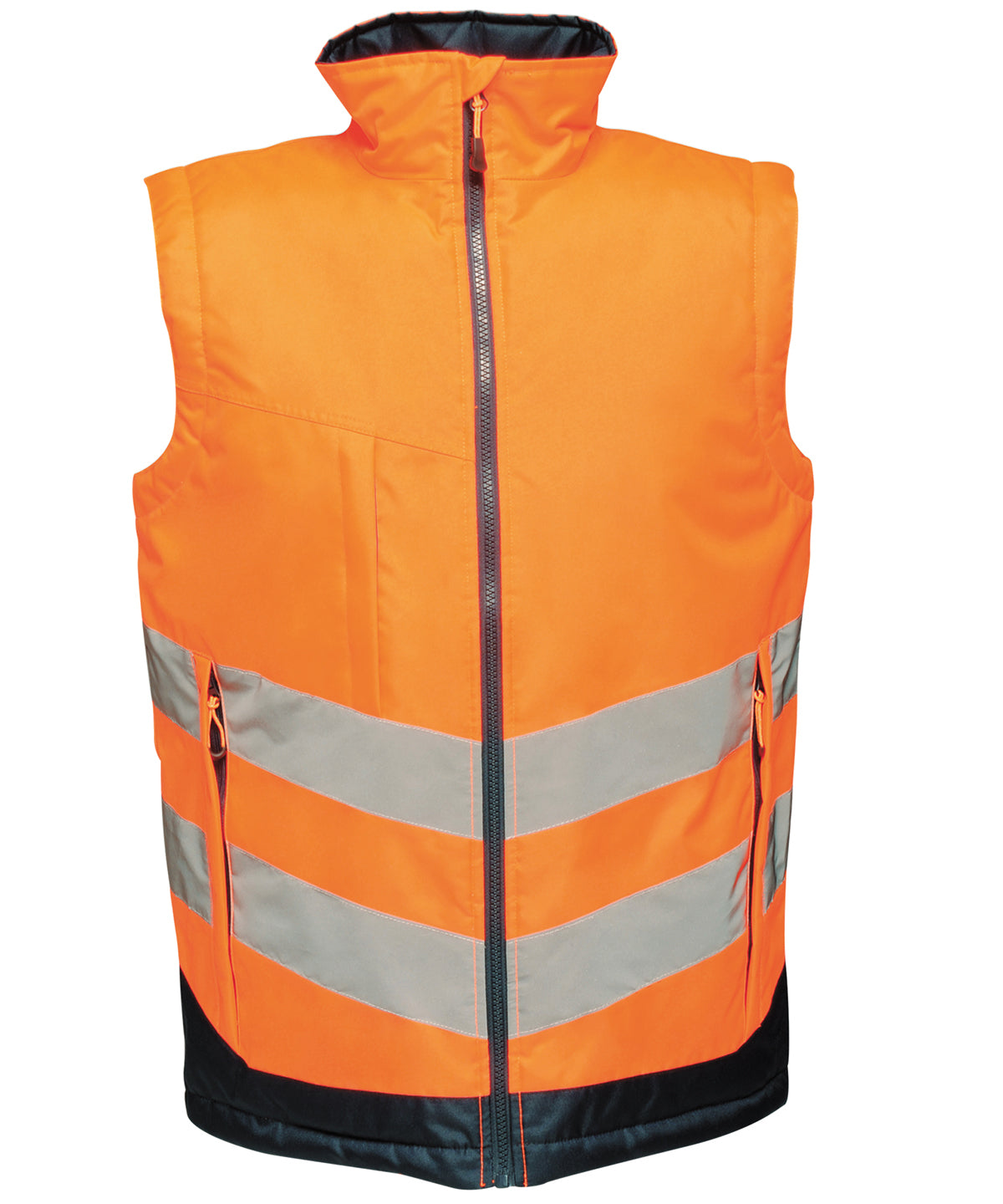 Tryck din logga på Termovästar från Regatta High Visibility - Anpassa Proffsig kroppsvärmare med hög visibilitet i färgen Mellan Orange för företag, föreningar och privatpersoner