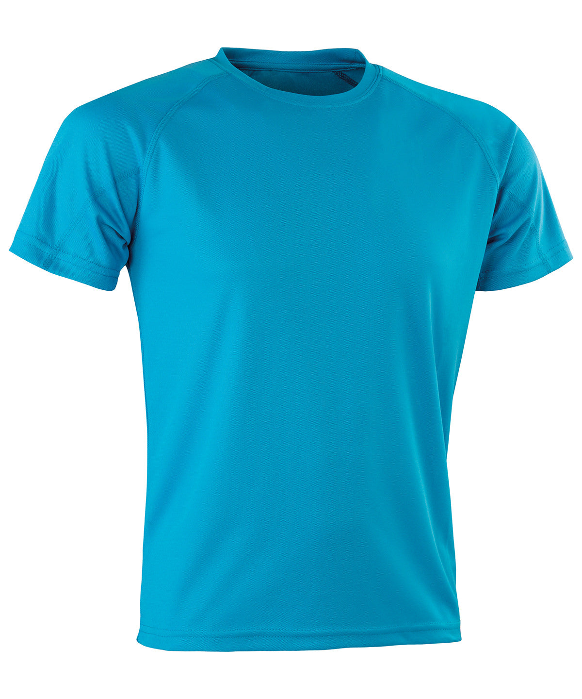 Tryck din logga på T-shirts från Spiro - Anpassa Prestanda Aircool tee i färgen Turkos för företag, föreningar och privatpersoner
