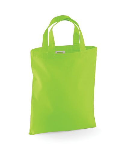 Tryck din logga på Väskor från Westford Mill - Anpassa Mini Bag for Life i färgen Lime One Size för företag, föreningar och privatpersoner