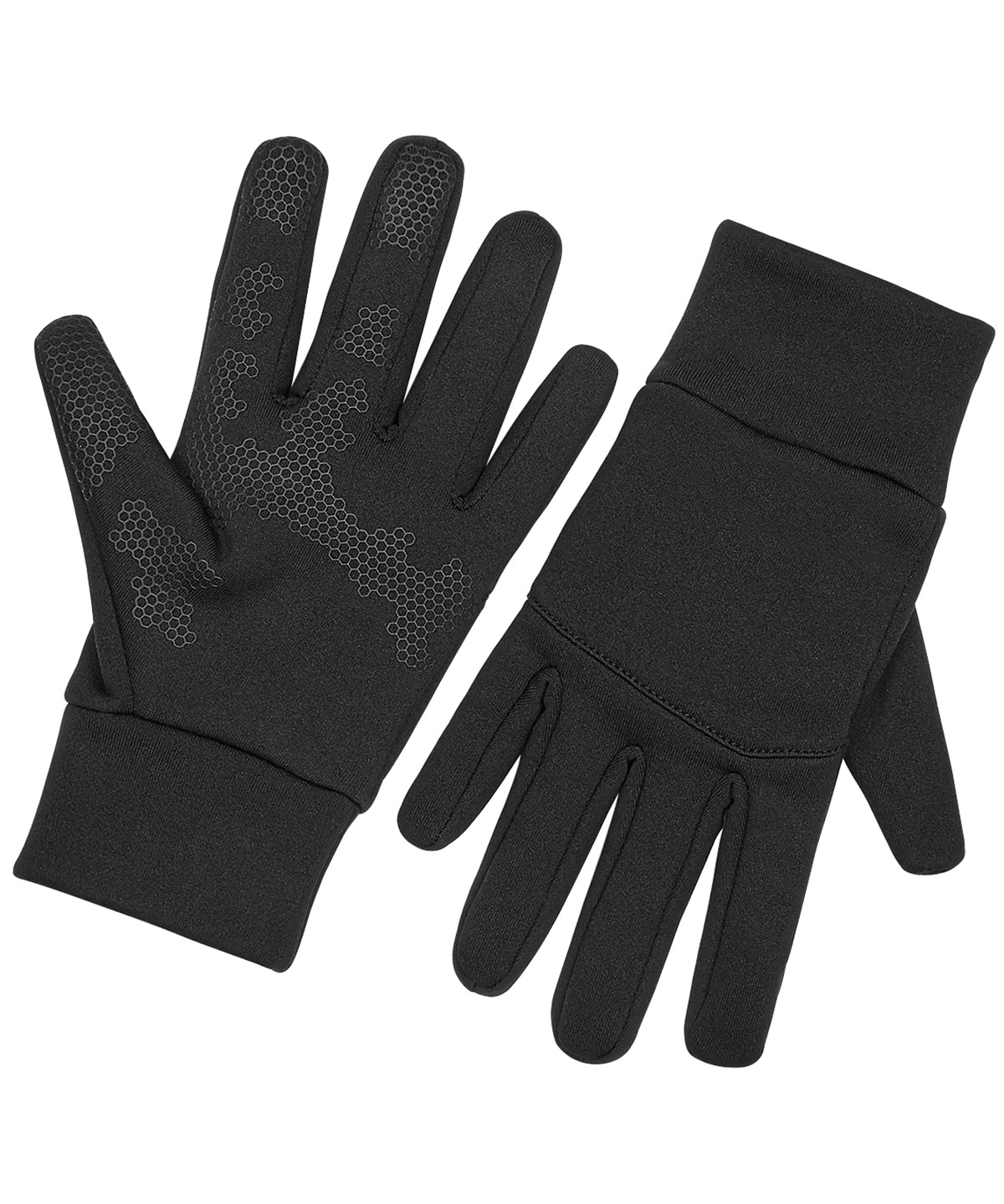 Tryck din logga på Handskar från Beechfield - Anpassa Softshell handskar för sport och teknik i färgen Svart för företag, föreningar och privatpersoner