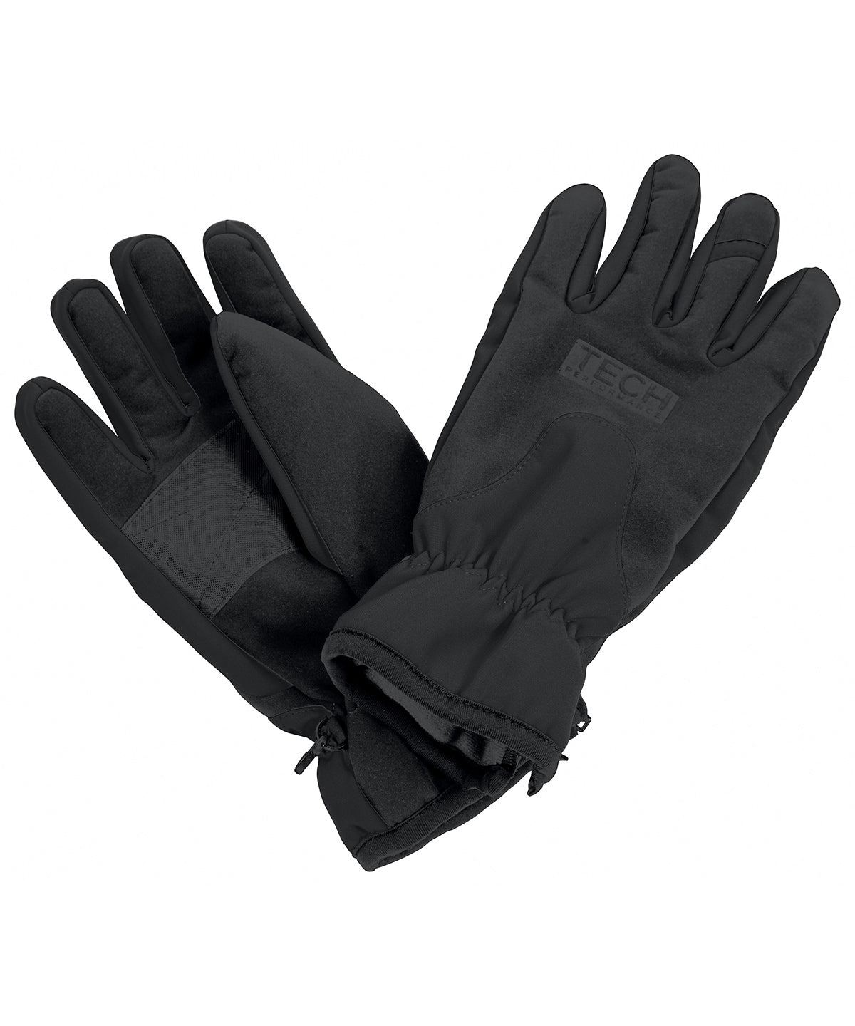 Tryck din logga på Handskar från Result Winter Essentials - Anpassa Softshellhandske med teknisk prestanda i färgen Svart för företag, föreningar och privatpersoner