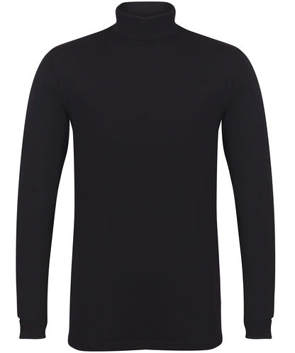 Tryck din logga på Sweatshirts från SF - Anpassa SF Unisex - Feel Good-topp med Rullande Hals i färgen Svart för företag, föreningar och privatpersoner