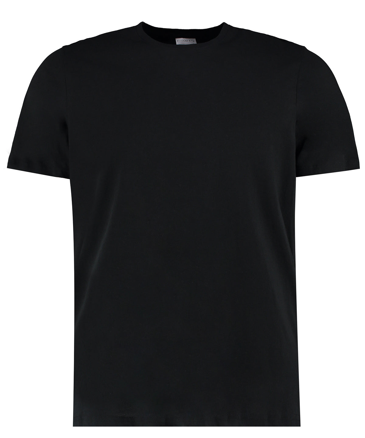 Tryck din logga på T-shirts från Kustom Kit - Anpassa Cotton T-Shirt i färgen Svart för företag, föreningar och privatpersoner