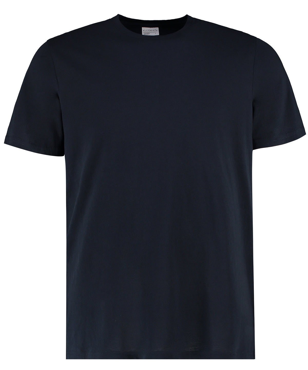 Tryck din logga på T-shirts från Kustom Kit - Anpassa Cotton T-Shirt i färgen Marinblå för företag, föreningar och privatpersoner