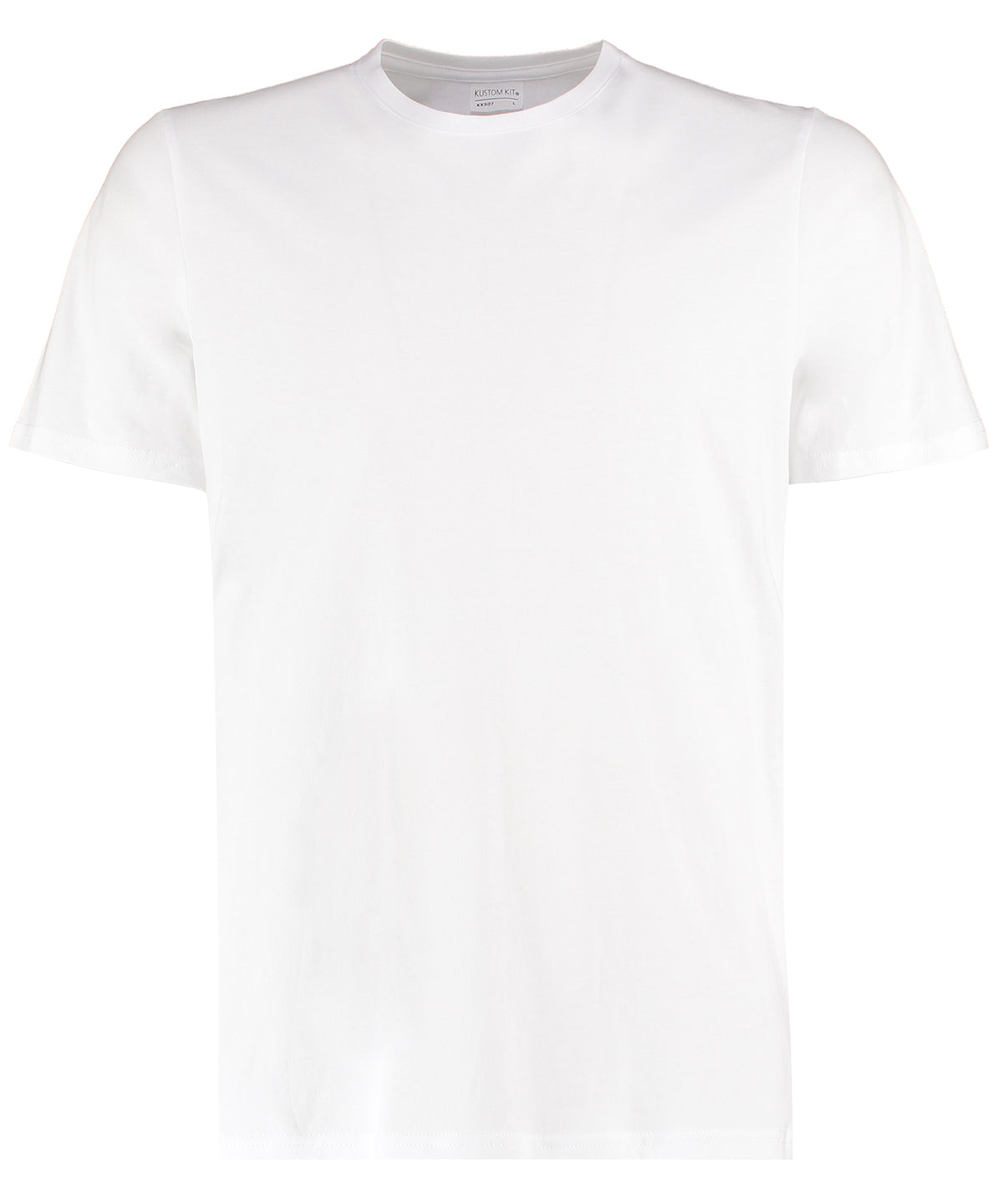 Tryck din logga på T-shirts från Kustom Kit - Anpassa Cotton T-Shirt i färgen Vit för företag, föreningar och privatpersoner