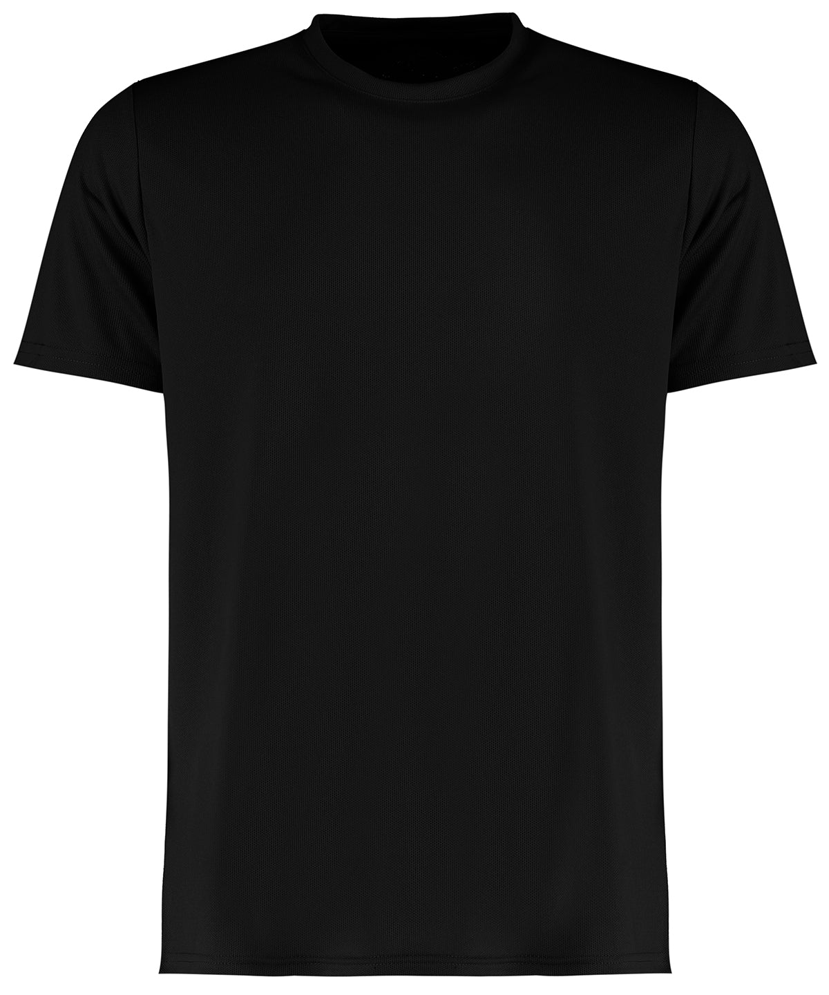 Tryck din logga på T-shirts från Kustom Kit - Anpassa Cooltex Plus Moisture-Wicking T-Shirt - Herr i färgen Svart för företag, föreningar och privatpersoner