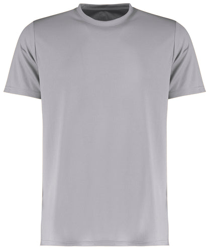 Tryck din logga på T-shirts från Kustom Kit - Anpassa Cooltex Plus Moisture-Wicking T-Shirt - Herr i färgen Ljunggrå för företag, föreningar och privatpersoner