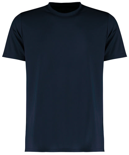 Tryck din logga på T-shirts från Kustom Kit - Anpassa Cooltex Plus Moisture-Wicking T-Shirt - Herr i färgen Marinblå för företag, föreningar och privatpersoner