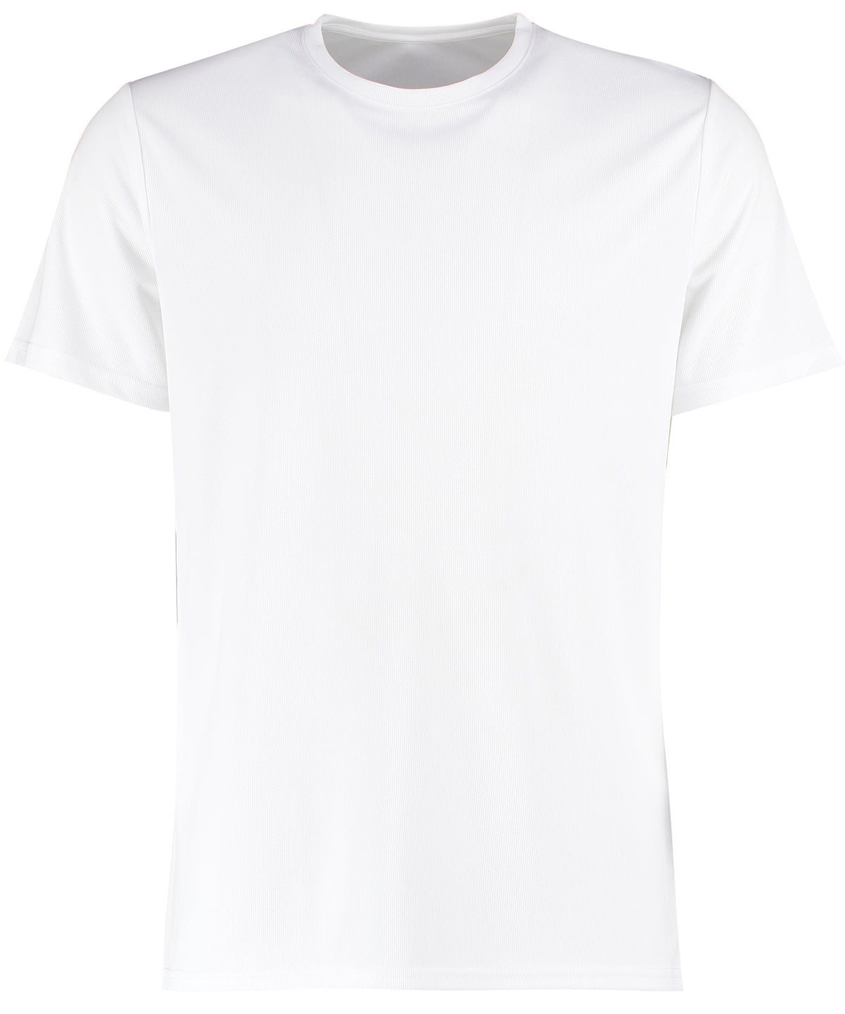 Tryck din logga på T-shirts från Kustom Kit - Anpassa Cooltex Plus Moisture-Wicking T-Shirt - Herr i färgen Vit för företag, föreningar och privatpersoner