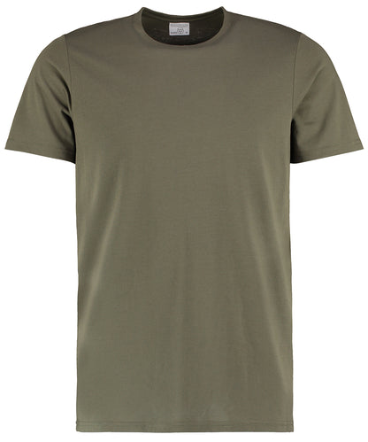Tryck din logga på T-shirts från Kustom Kit - Anpassa Superwash 60 T‑Shirt - Herr i färgen Khaki för företag, föreningar och privatpersoner