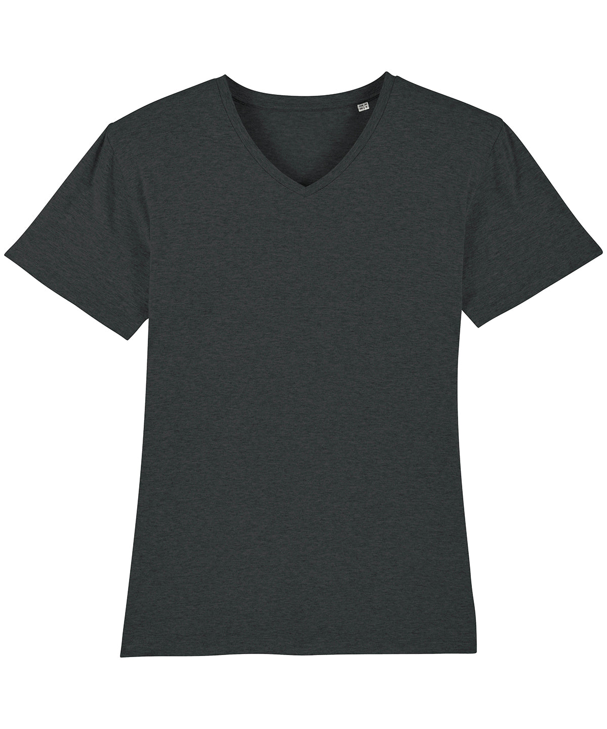 Tryck din logga på T-shirts från Stanley/Stella - Anpassa Stanley Presenter V-ringad T-shirt – Herr i färgen Mörkgrå för företag, föreningar och privatpersoner