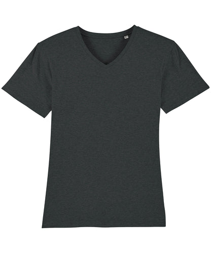 Tryck din logga på T-shirts från Stanley/Stella - Anpassa Stanley Presenter V-ringad T-shirt – Herr i färgen Mörkgrå för företag, föreningar och privatpersoner
