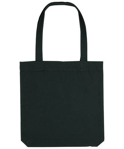 Tryck din logga på Väskor från Stanley/Stella - Anpassa Woven Fabric Tote i färgen Svart One Size för företag, föreningar och privatpersoner