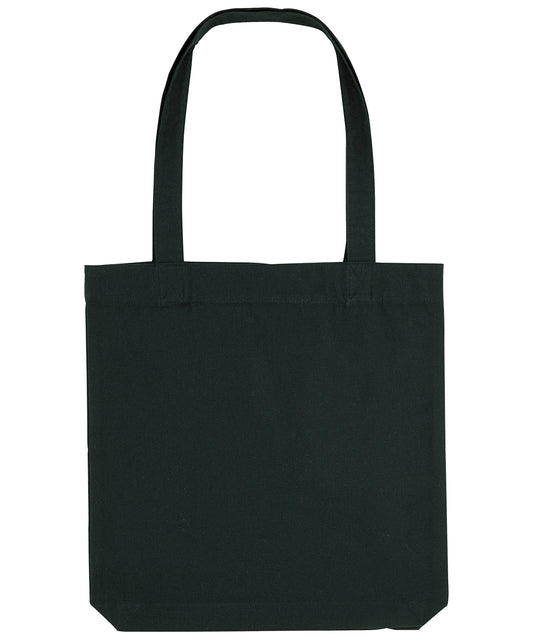 Tryck din logga på Väskor från Stanley/Stella - Anpassa Woven Fabric Tote i färgen Svart One Size för företag, föreningar och privatpersoner