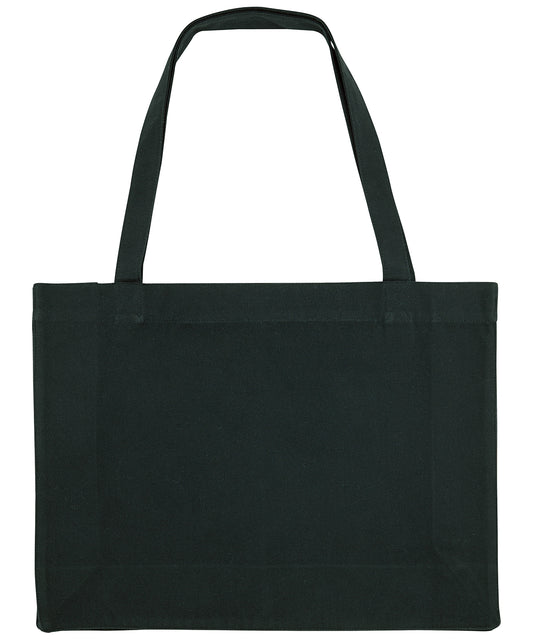 Tryck din logga på Väskor från Stanley/Stella - Anpassa Woven Fabric Shopper i färgen Svart One Size för företag, föreningar och privatpersoner
