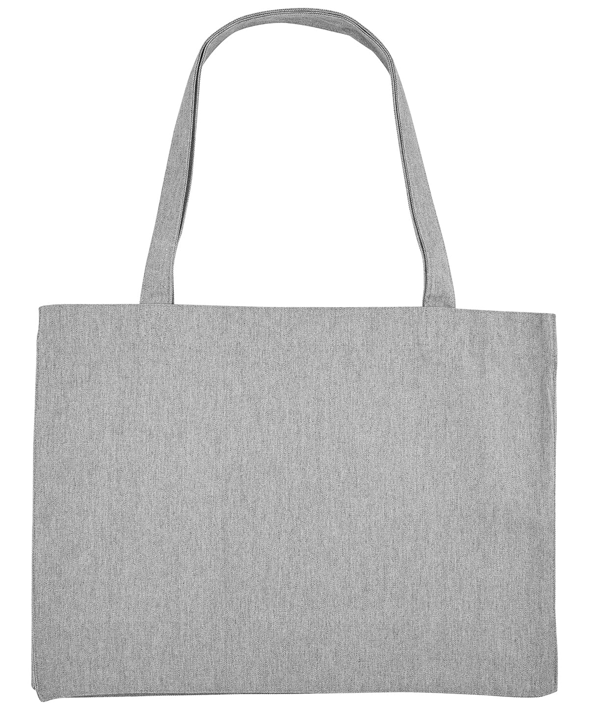 Tryck din logga på Väskor från Stanley/Stella - Anpassa Woven Fabric Shopper i färgen Ljunggrå One Size för företag, föreningar och privatpersoner