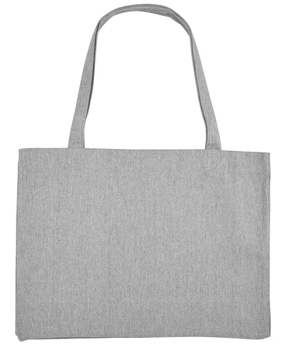 Tryck din logga på Väskor från Stanley/Stella - Anpassa Woven Fabric Shopper i färgen Ljunggrå One Size för företag, föreningar och privatpersoner