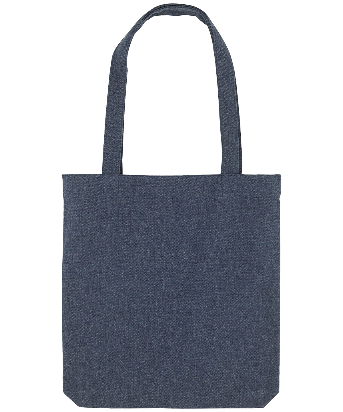 Tryck din logga på Väskor från Stanley/Stella - Anpassa Woven Fabric Tote i färgen Marinblå One Size för företag, föreningar och privatpersoner