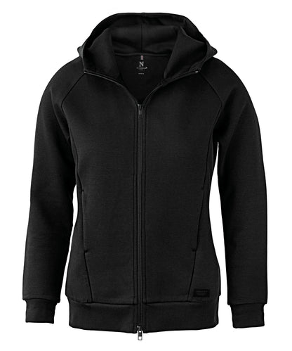 Tryck din logga på Hoodies från Nimbus - Anpassa Nimbus Dam - Hampton Premium Dubbelvikt Huvtröja i färgen Svart för företag, föreningar och privatpersoner