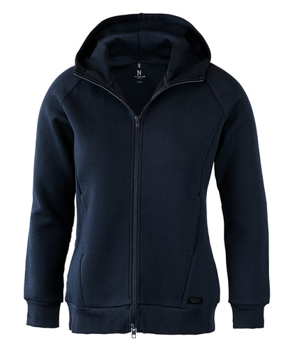 Tryck din logga på Hoodies från Nimbus - Anpassa Nimbus Dam - Hampton Premium Dubbelvikt Huvtröja i färgen Marinblå för företag, föreningar och privatpersoner